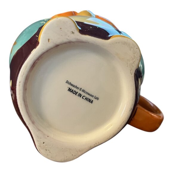 Colorful Owl Shaped Ceramic Mug – 4 x 3.5 in – Thick, Quality Feel – Dishwasher - Picture 4 of 4